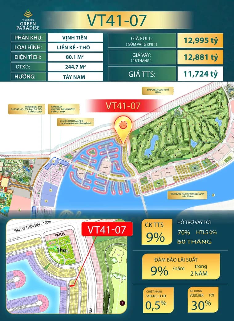 Ảnh thông tin Căn 04 tại Vinhomes Green Paradise Cần Giờ
