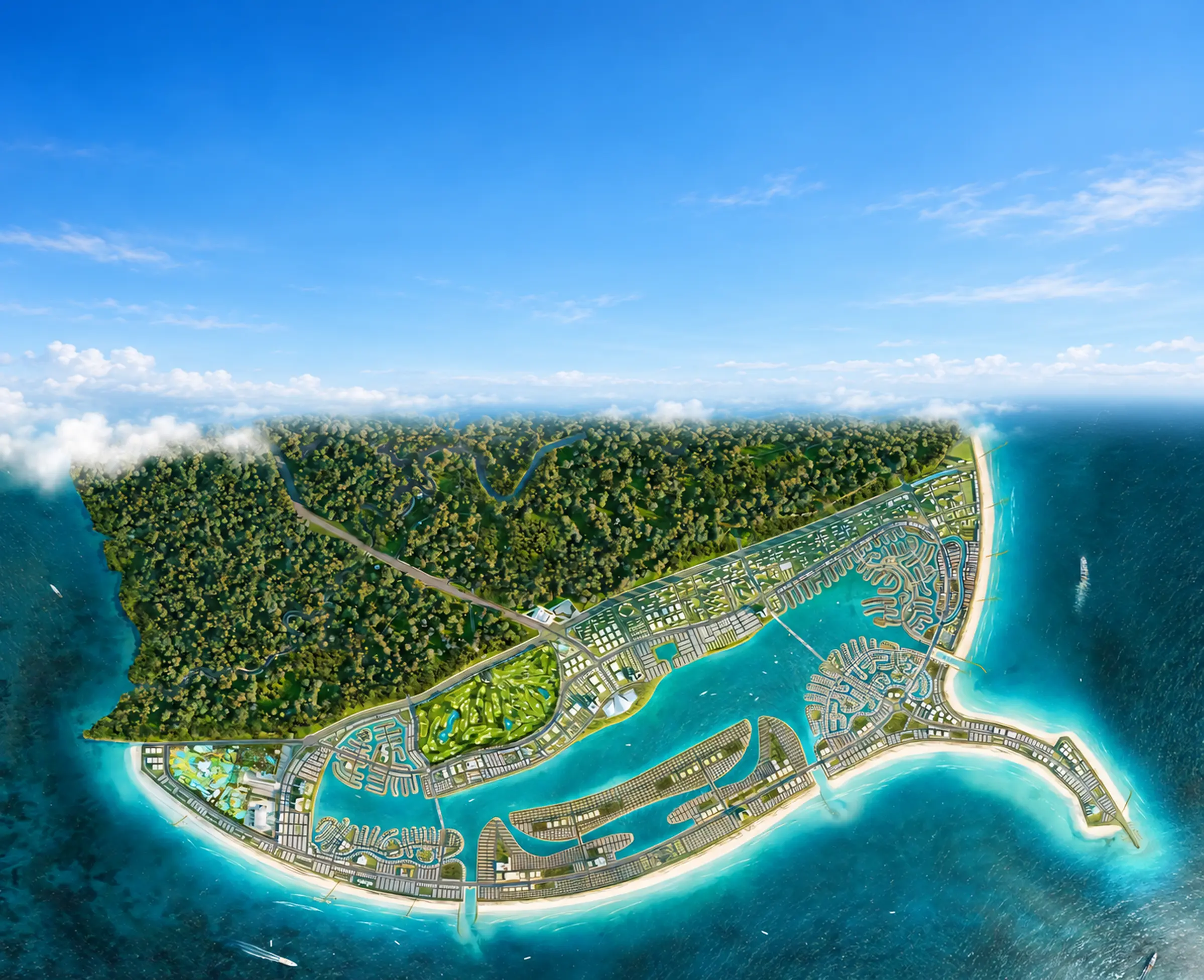 Phối cảnh tổng thể Vinhomes Green Paradise Cần Giờ