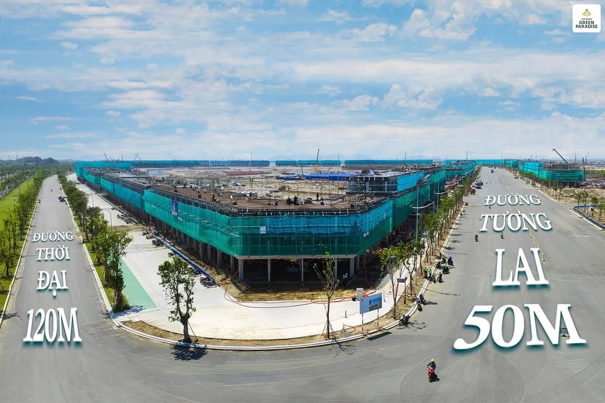 Khối thương mại đang thi công, tháng 9/2026